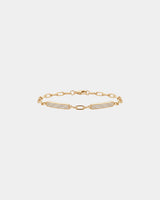 Pavé-Armband mit Stabelement