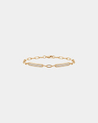 Pavé-Armband mit Stabelement