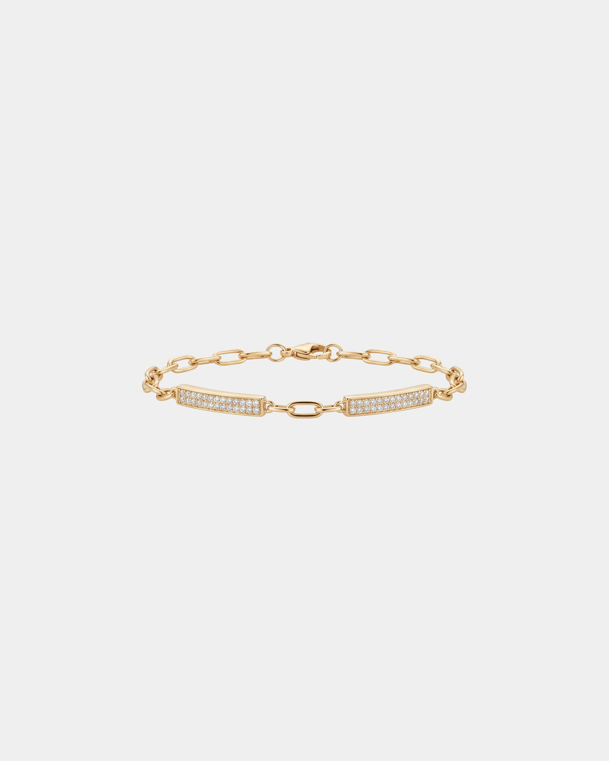 Pavé-Armband mit Stabelement