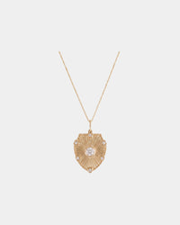 Sunburst Shield Necklace