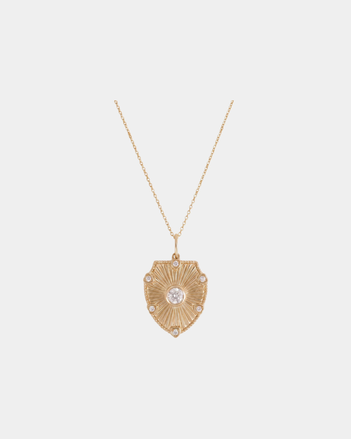 Sunburst Shield Necklace