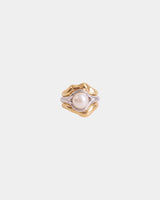 Two-Tone Pearl Ring