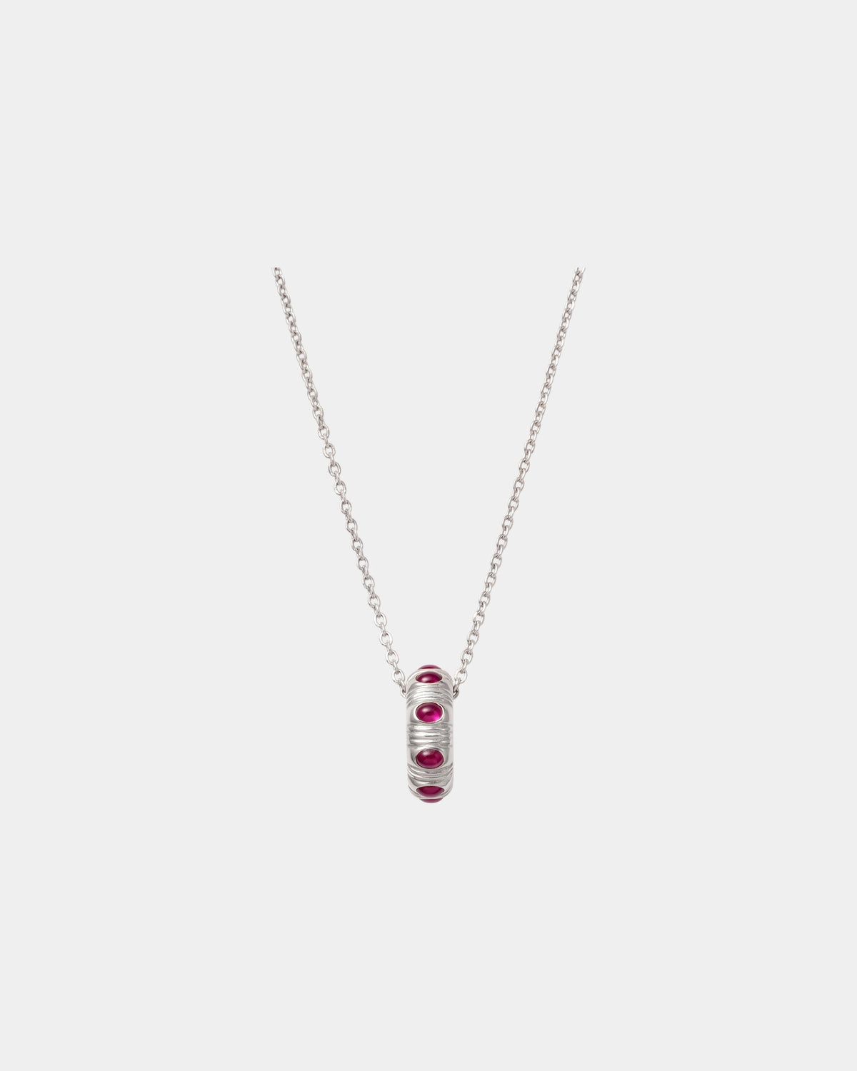 Ruby Rondelle Necklace
