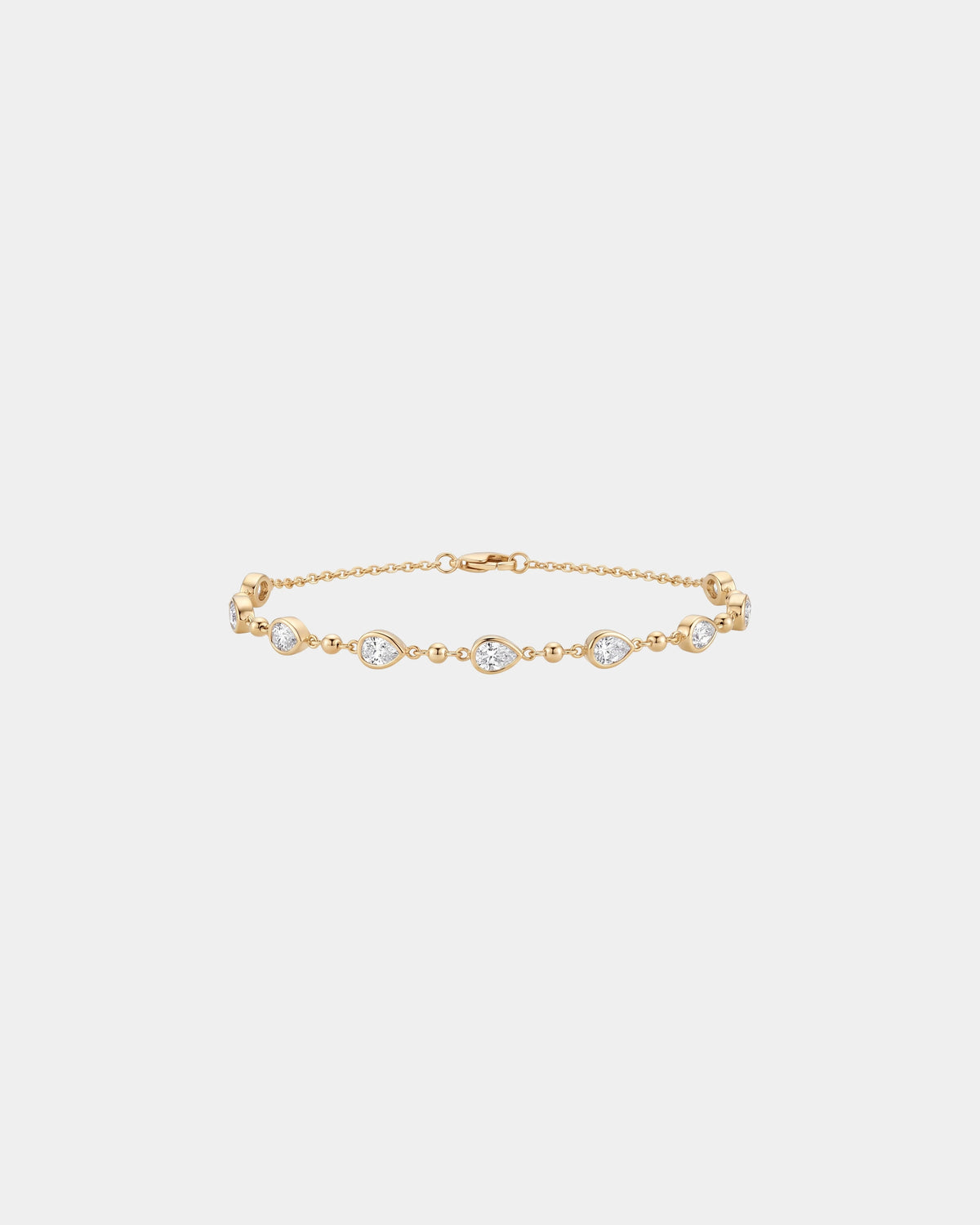Armband mit Diamanten im Tropfenschliff